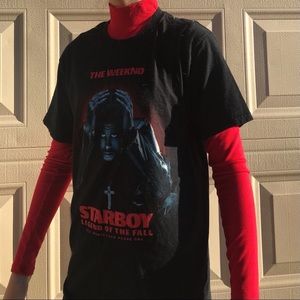 StarBoy Black and Red Drake Band Tee